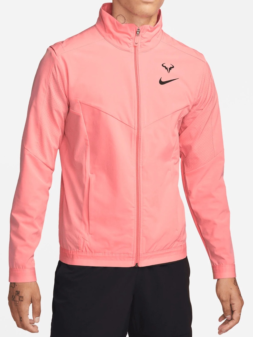 Nike Court Rafa Nadal Mens Dri-FIT Tennis Jacket Pink Full Zip Windbreaker NWT L